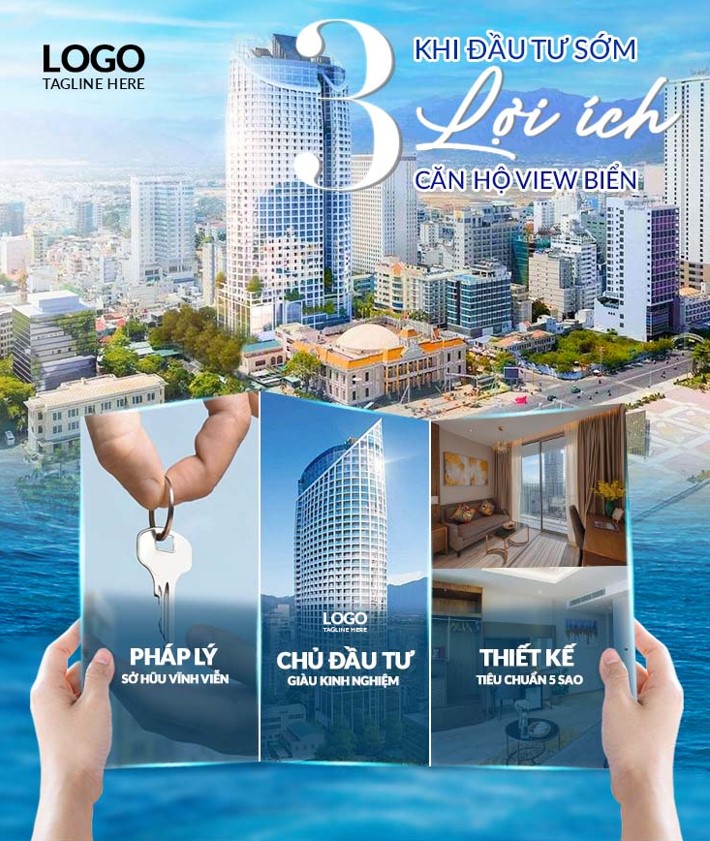 Real estate social media facebook post design template instagram social media mordern city background, poster bất động sản